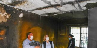 Apoya DIF Reynosa a persona que perdió su patrimonio en incendio