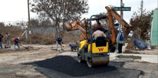 Repara Gobierno de Reynosa pavimento en colonias