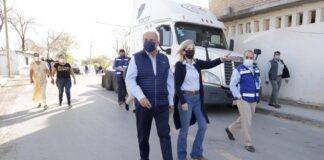 Entrega Sanmiguel pavimentación en calle Maya de colonia Alazanas