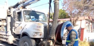 Realiza COMAPA Reynosa limpieza de red de drenaje en colonias