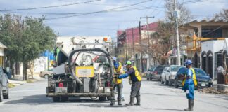 Siguen las acciones de bacheo por parte del Gobierno de Rìo Bravo, hoy le toco a las calles Aldama y Coahuila Norte.