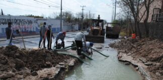 Anuncia COMAPA corte de agua por reparación de fuga en tubería