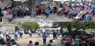 CÁLIDO RECIBIMIENTO A ROXANA GÓMEZ EN SANTA APOLONIA