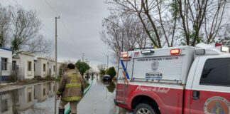 Atendió PCyB encharcamiento en el fraccionamiento Pirámides