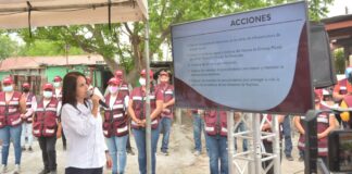 Claudia Hernández,convocó este jueves 15 de abril a distintos medios de comunicación con el fin de dar a conocer el Proyecto Integral de Drenaje Pluvial.