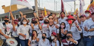 Muestran en Fuentes Lomas y SNTE, apoyo a Olga Juliana