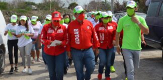 PRESIDENTE ESTATAL DEL PRI, EDGAR MELHEM SALINAS, RESPALDA A ALFREDO CANTU CUELLAR E ISNELIA TREVIÑO EN GRAN CAMPAÑA DE PROSELITISMO