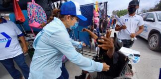 Visita Candidata Letty Gutiérrez, tianguis de las torres