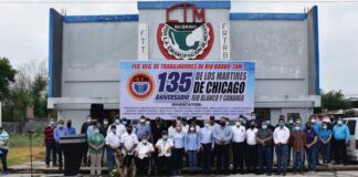 Candidata Roxana Gòmez, atiende invitación de la Central Obrera de Rìo Bravo