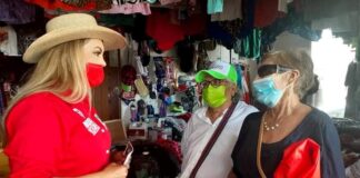 POR SER LA MAS CENTRADA Y COHERENTE, TIANGUISTAS EXPRESAN SU SIMPATÍA A ISNELIA TREVIÑO