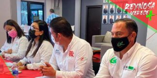 EN AMENA PLATICA GUSTAVO RICO Y COMPAÑEROS DE PLANILLA CON REPRESENTANTES DE LA CEMIC