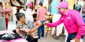 Confían comerciantes en Renato Zamudio