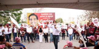 Avanza al triunfo Carlos Peña Ortiz con apoyo de colonias