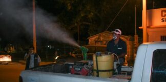 Trabaja Gobierno de Río Bravo en Programa de Fumigación 2021.