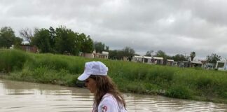 RECORRE ISNELIA TREVIÑO ZONAS AFECTADAS POR LAS INTENSAS LLUVIAS