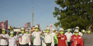 EN RECORRIDO CASA POR CASA, EDGAR MELHEM ES TESTIGO DE LA GRAN ACEPTACION QUE HAN LOGRADO LOS CANDIDATOS DEL PRI