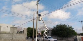Rehabilita Municipio de Reynosa alumbrado público en colonias