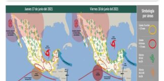 En guardia Protección Civil por presencia de lluvias