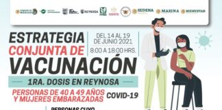 Aplican anti COVID-19 a personas de 40-49, mayores y embarazadas