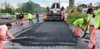 Recarpetea Municipio calle Las Torres en la colonia E. Zapata