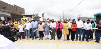 Inauguró Alcaldesa pavimentación de Minas Dos en Villa Esmeralda