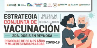 Invita Alcaldesa a segunda dosis anti COVID-19 a 50-59 y embarazadas