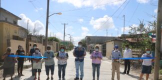 UNA CALLE MAS DE CONCRETO HIDRÀULICO QUE ENTREGA EL PRESIDENTE MUNICIPAL CARLOS ULIVARRI,EN LA BENITO JUAREZ