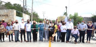 Inauguró la Alcaldesa Maki Ortiz calle en Ferrocarril Centro