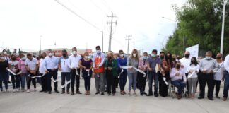 Reciben en Las Fuentes nueva pavimentación del Municipio