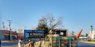 Sanean cuadrillas municipales calles y avenidas de Reynosa