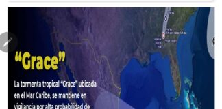 PCyB pendiente del curso de la depresión tropical Grace