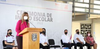 Inauguró Maki Ortiz Inicio Escolar 2021-2022 en el CETIS 71