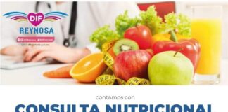 DIF Reynosa ofrece asesoría nutricional gratuita