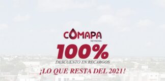 Anuncia COMAPA Reynosa ampliación de condonación de recargos al 100 por ciento hasta el 31 de Diciembre