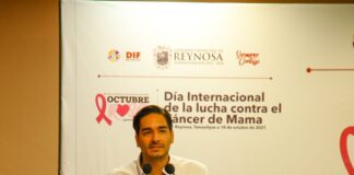 Exhorta alcalde Carlos Víctor Peña Ortiz, a sumarse en la lucha contra el cáncer de mama.