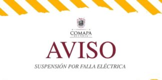 Suspende COMAPA suministro de agua por poste y red eléctrica dañado