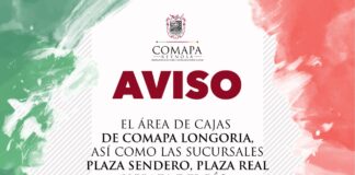 Cajas de COMAPA Reynosa estarán abiertas el 15 de noviembre