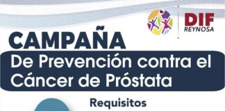 Ofrece DIF-Reynosa campaña gratuita contra cáncer de próstata