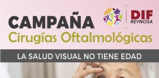 Invita DIF Reynosa a registrarse a la Campaña de Cirugías Oftalmológicas