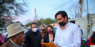 Supervisa Presidente Municipal Carlos Peña Ortiz, avances de cárcamo pluvial en colonia La Esperanza.