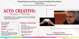 Impartirá IRCA Taller Presencial Acto Creativo con personalidades de la actuación y dirección