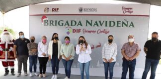 Lleva DIF Reynosa Brigada Navideña a la colonia Villa Florida