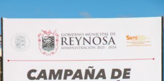 Responden más de 3 mil maestros a la campaña de vacunación, que impulsa el R. Ayuntamiento de Reynosa.