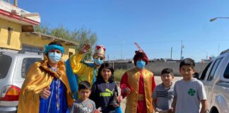 SIPINNA estuvo presente en la colonia Unidos Avanzamos para hacer entrega de rosca de reyes, bolsas de dulces y jugos
