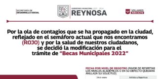 Tramitará Gobierno de Reynosa Becas Municipales de manera virtual