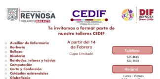Inicia DIF Reynosa inscripciones a talleres CEDIF