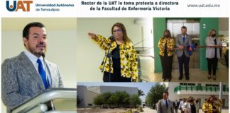 Rector de la UAT le toma protesta a Directora de la Facultad de Enfermería Victoria