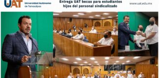 Entrega Rector de la UAT estímulos económicos a hijos del personal académico