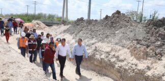 Supervisa Gobierno Municipal construcción de colector en Las Delicias