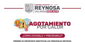 Recomienda Gobierno de Reynosa prevenir agotamiento y deshidratación